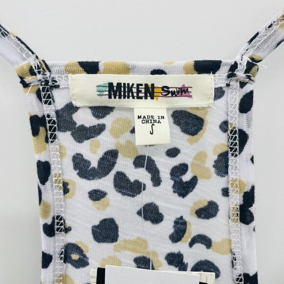 Miken Juniors' Size Small Animal-Print Swimsuit Cover-Up Dress in White $28 - Picture 6 of 8